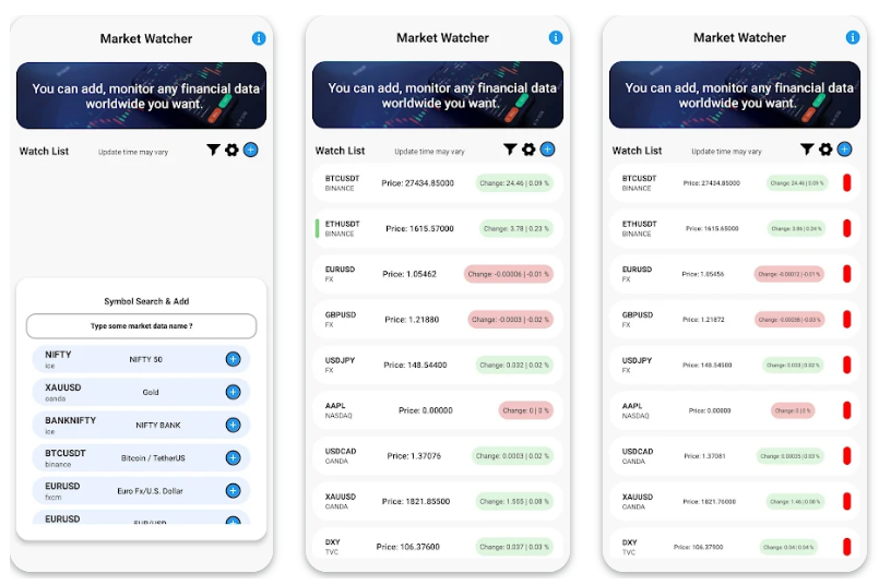 All Financial Market Watcher - Finansal piyasalar takip uygulaması ekran görüntüsü