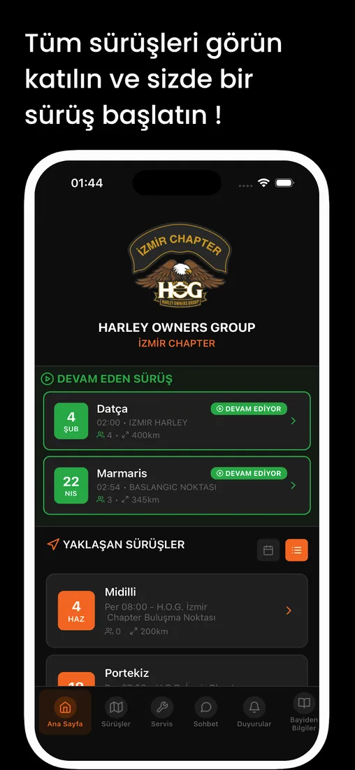 لقطة شاشة من H.O.G. İzmir Chapter