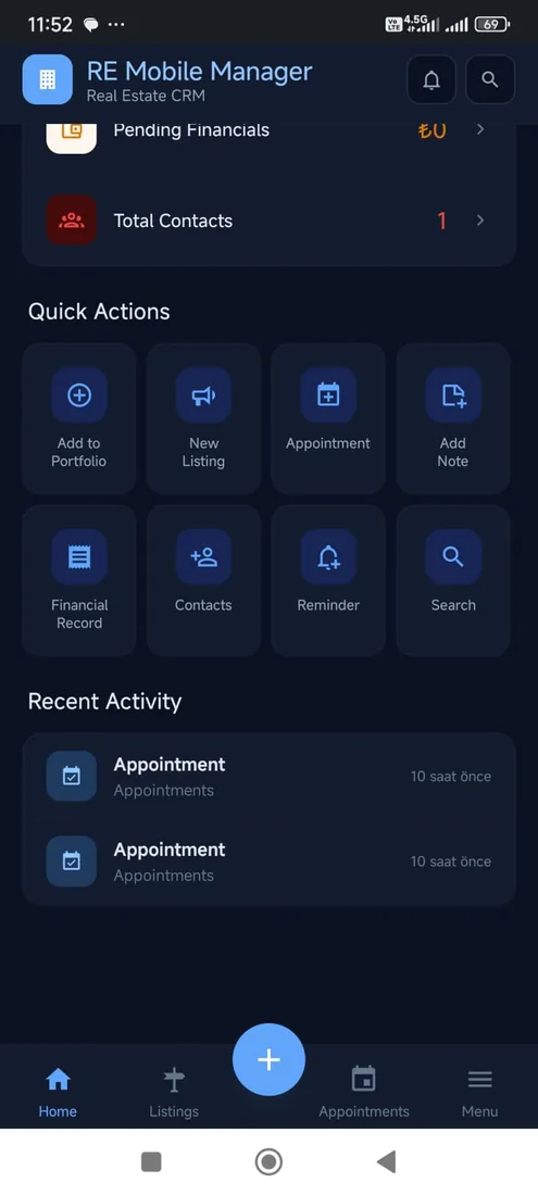 لقطة شاشة من Real Estate Mobile Manager