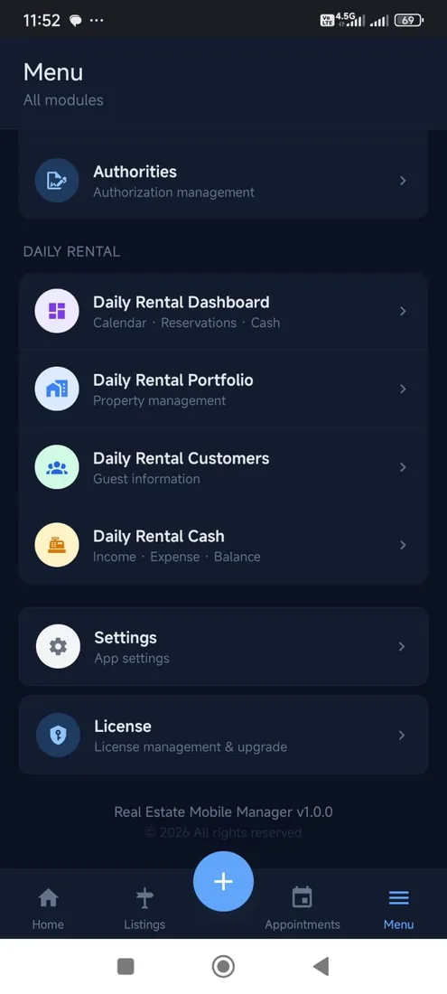 لقطة شاشة من Real Estate Mobile Manager