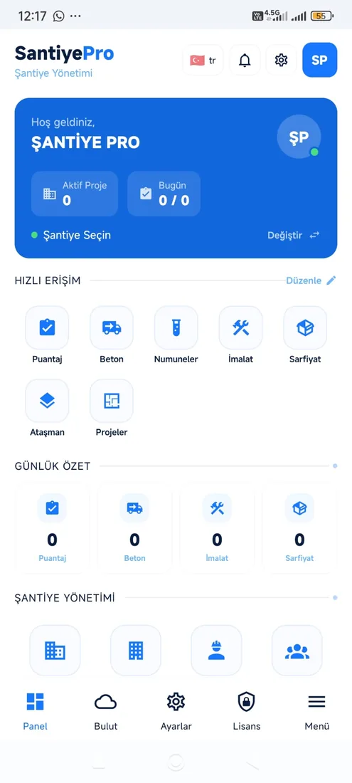 لقطة شاشة من Şantiyepro